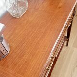 Console trolley style Directoire in mahogany