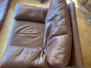 very comfortable leather armchair