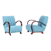 Art Deco Armchairs by J. Halabala for Up Zavody, Czech, 1930s, Set of 2