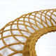 Oval wicker mirror, 60x50cm