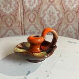Vallauris flamed ceramic candlestick