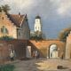 Lively Dutch or Flemish village square