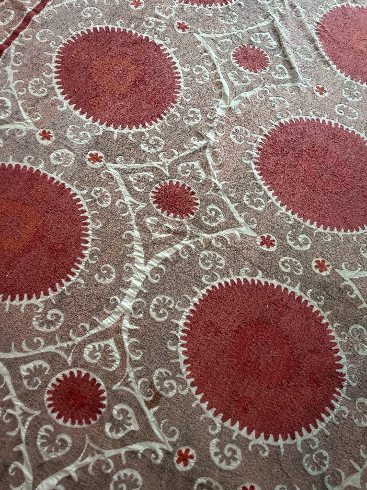 Vintage hand-embroidered tablecloth 230x335 cm