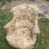 2 19th century toad armchairs