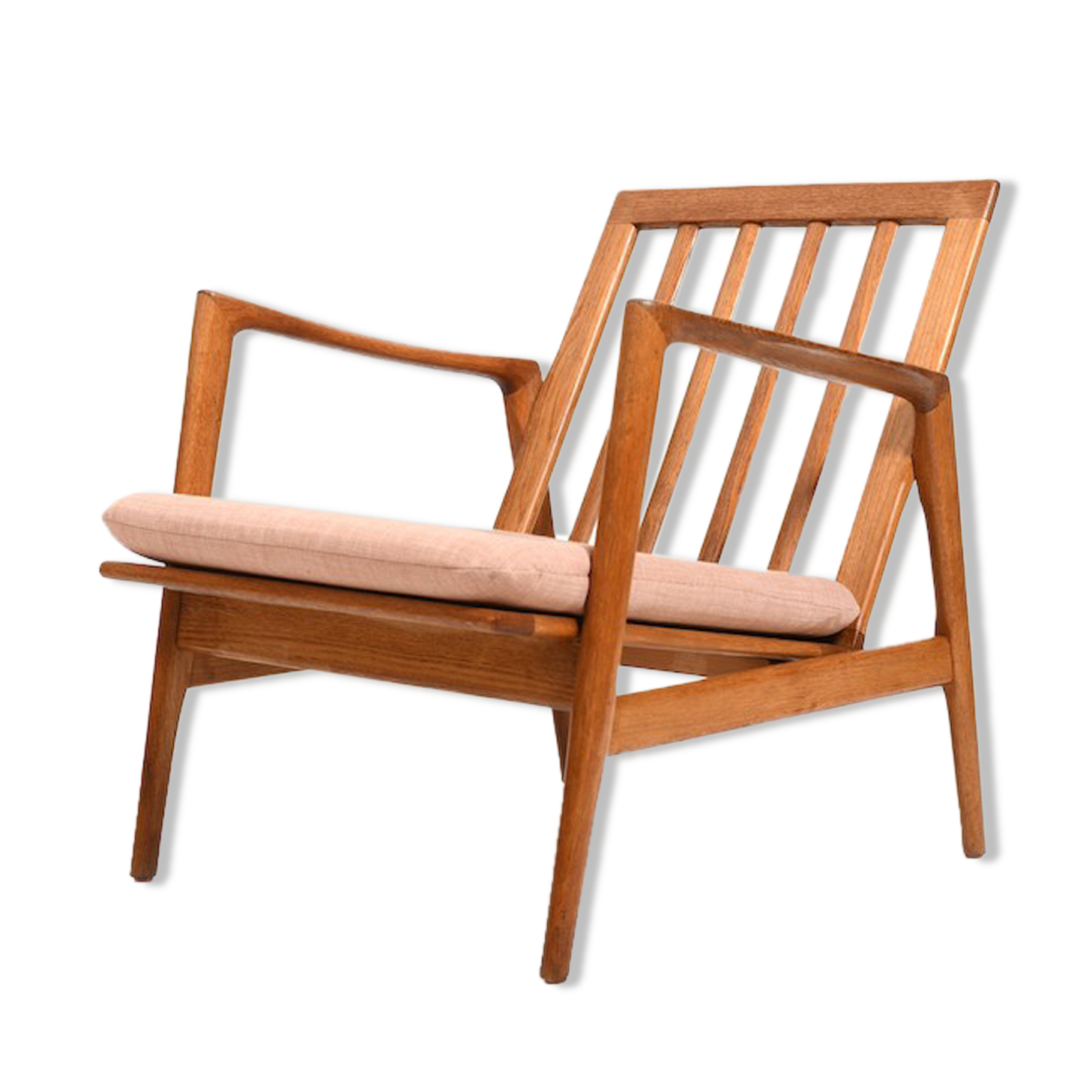 Mid century ikea easychair in solid oak from 1954