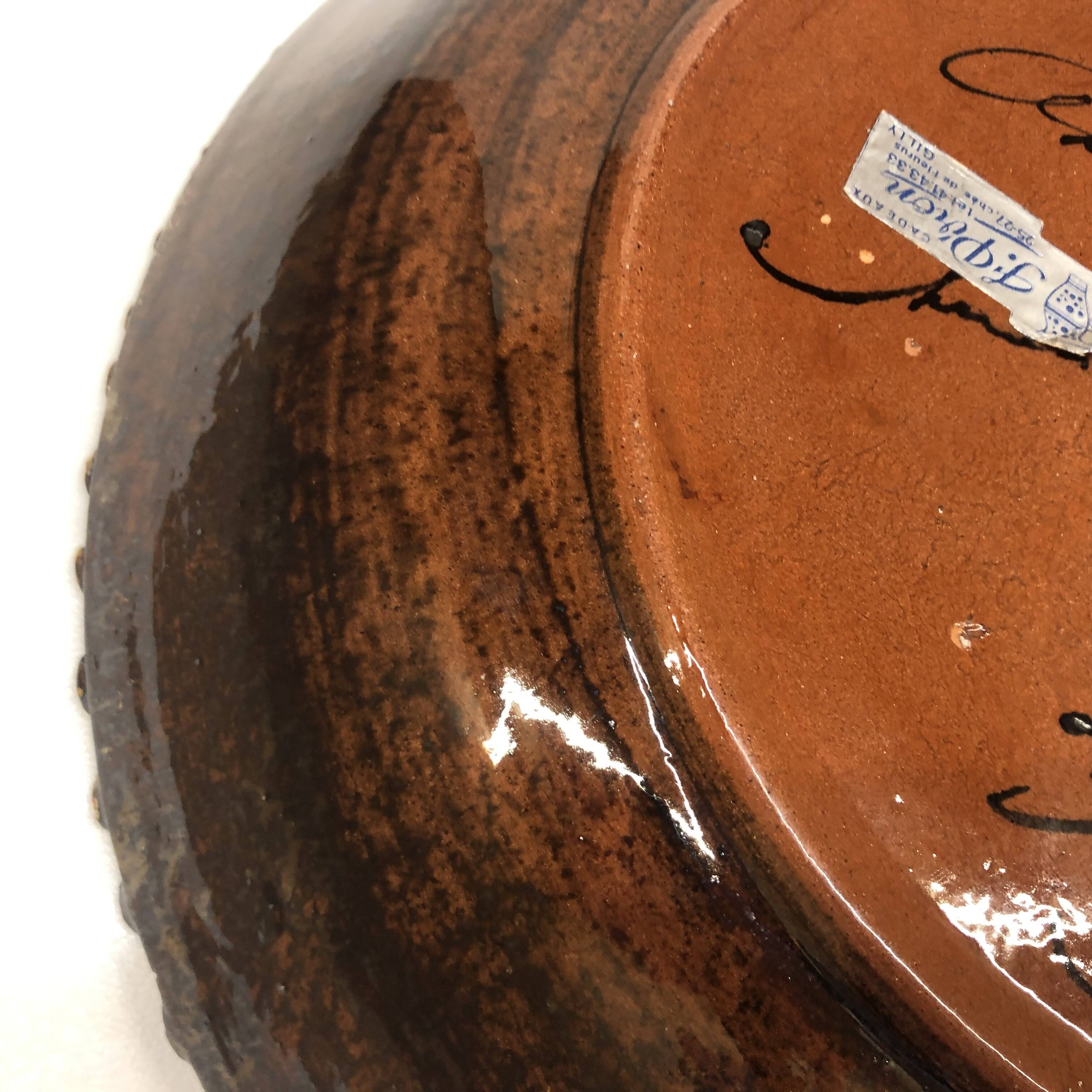 Nimy ceramic dish by Georges Destrebecq circa 1950