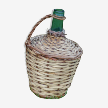 Demijohn dressed in wicker