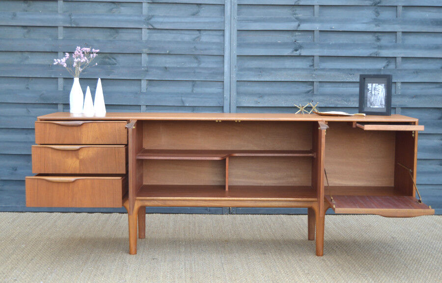 Blond teak enfilade by McIntosh - 201.5 cm