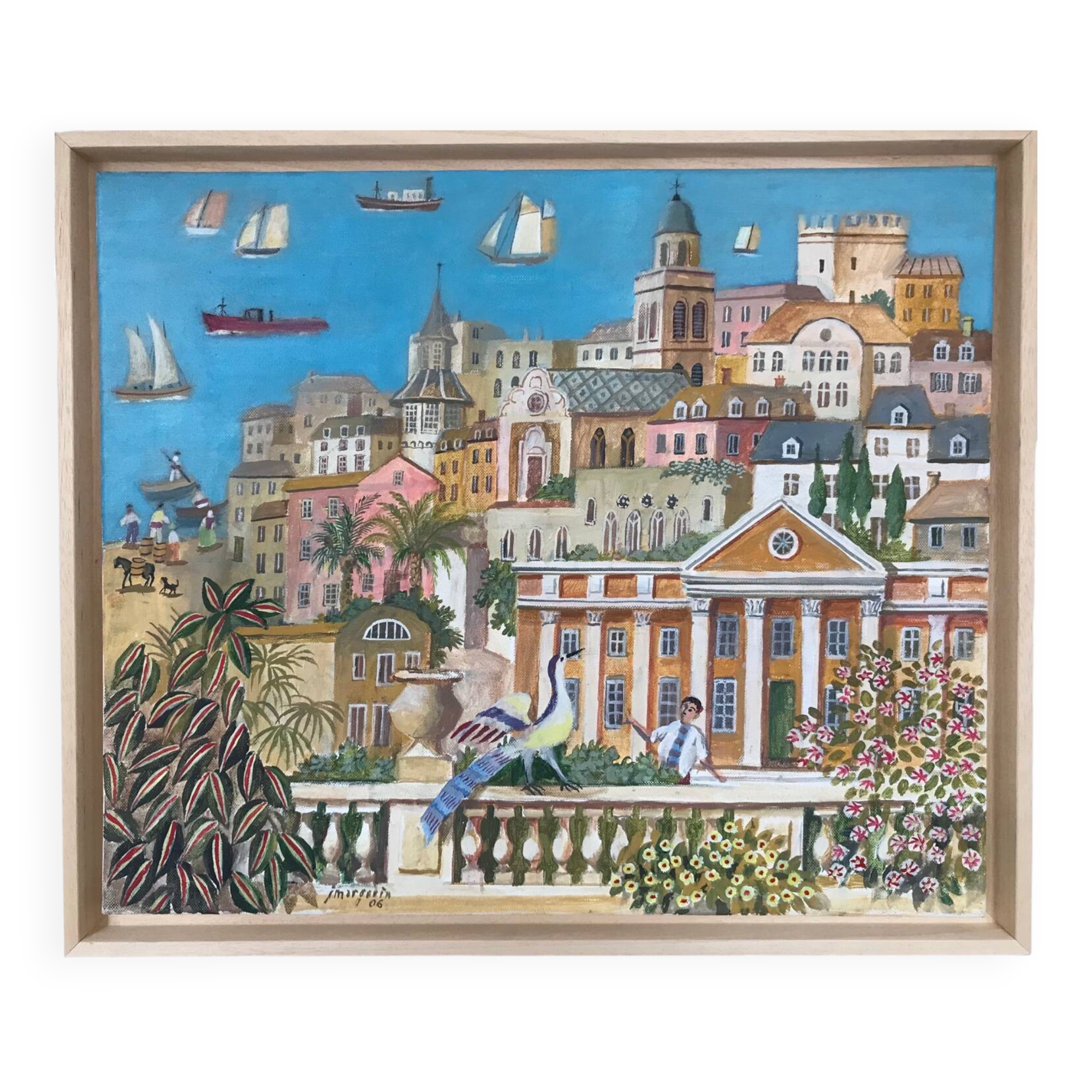 Jacques MARGERIN (1920). The city, 2006. Oil on canvas.
