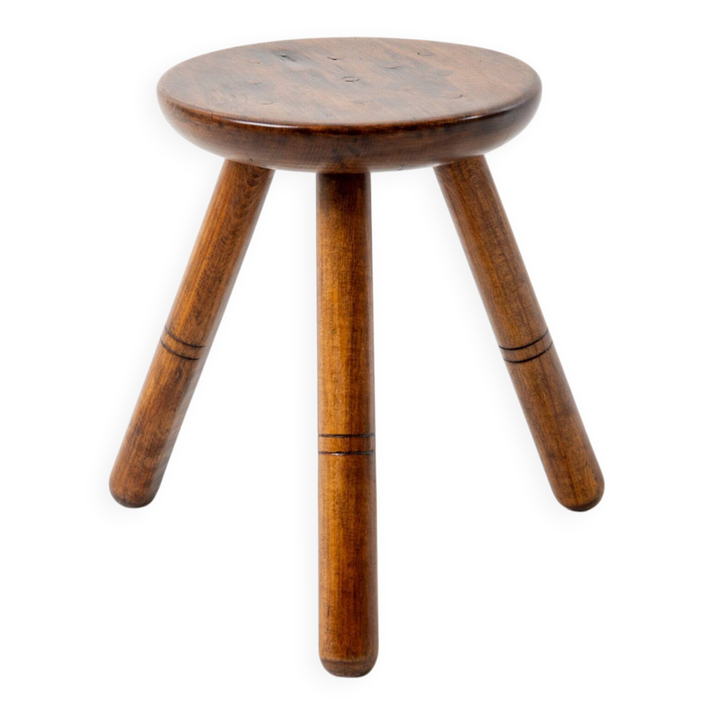 Tabouret de traite français, années 1970 Selency — free download