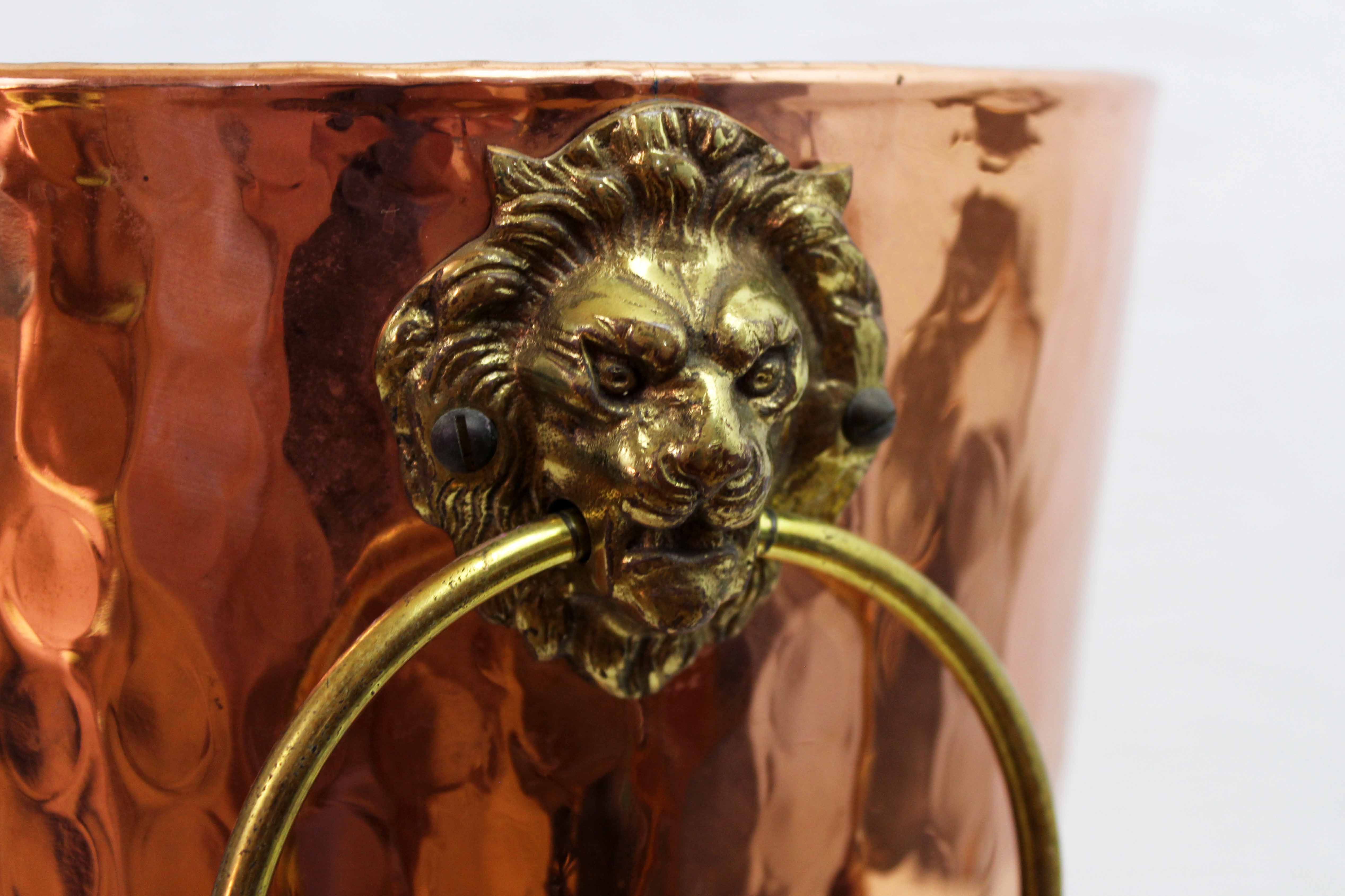 Lecellier copper and brass umbrella door