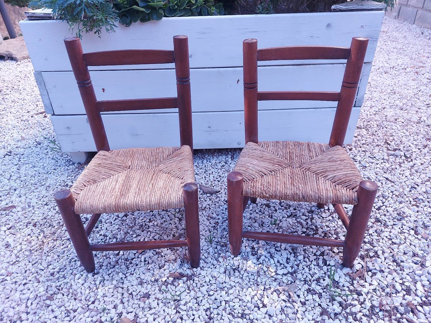 2 vintage children's chairs