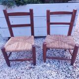 2 chaises enfant vintages