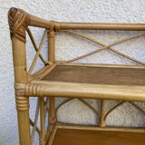 Vintage rattan shelf