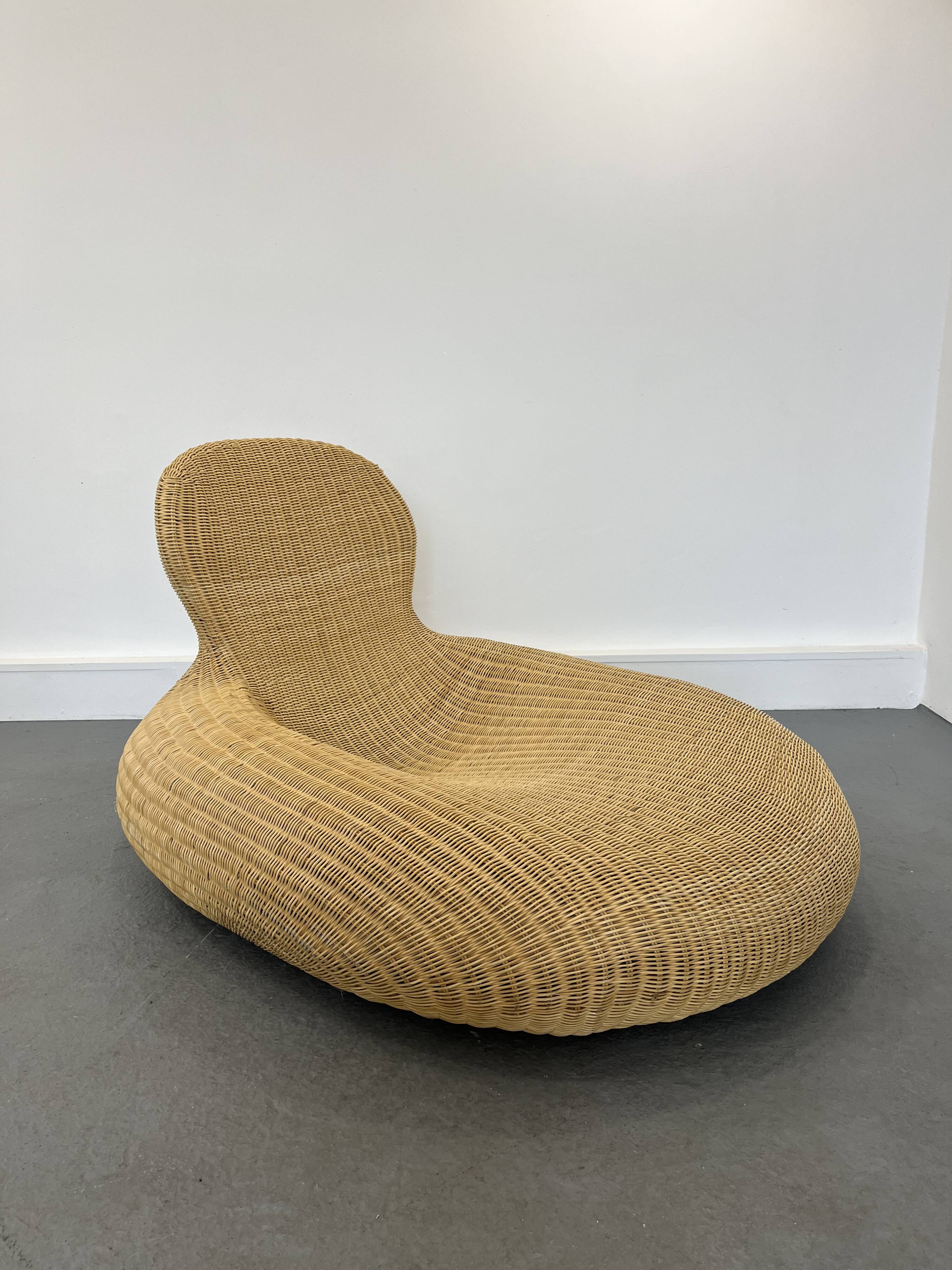 Fauteuil Storvik en Rotin par Carl Öjerstam pour Ikea