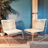 Armchairs scoubidou 1980s