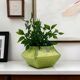Vintage Ceramic Vase in Sage Green Bertoncello Handmade Decor, Italy, 1970s
