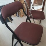 Lot de 2 chaises pliantes vintage (ou vendues individuellement)