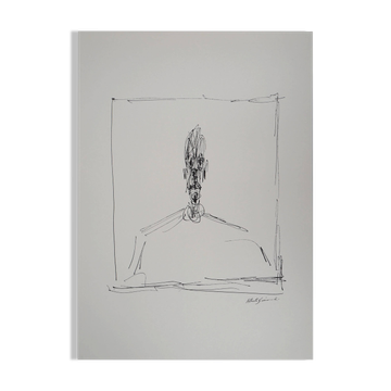 Alberto Giacometti: Bust of a Man - Signed Lithograph
