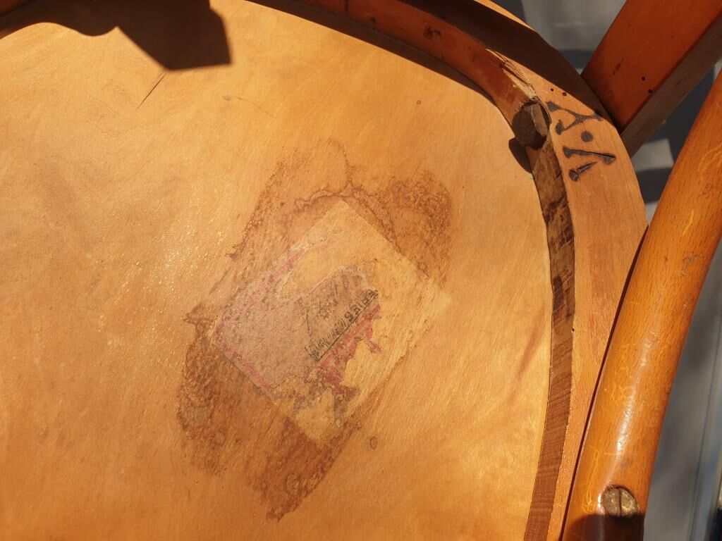 Paire chaises bistrot 1950 Mahieu Made in France