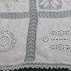 Teacloth overnappe or curtain linen lace hand