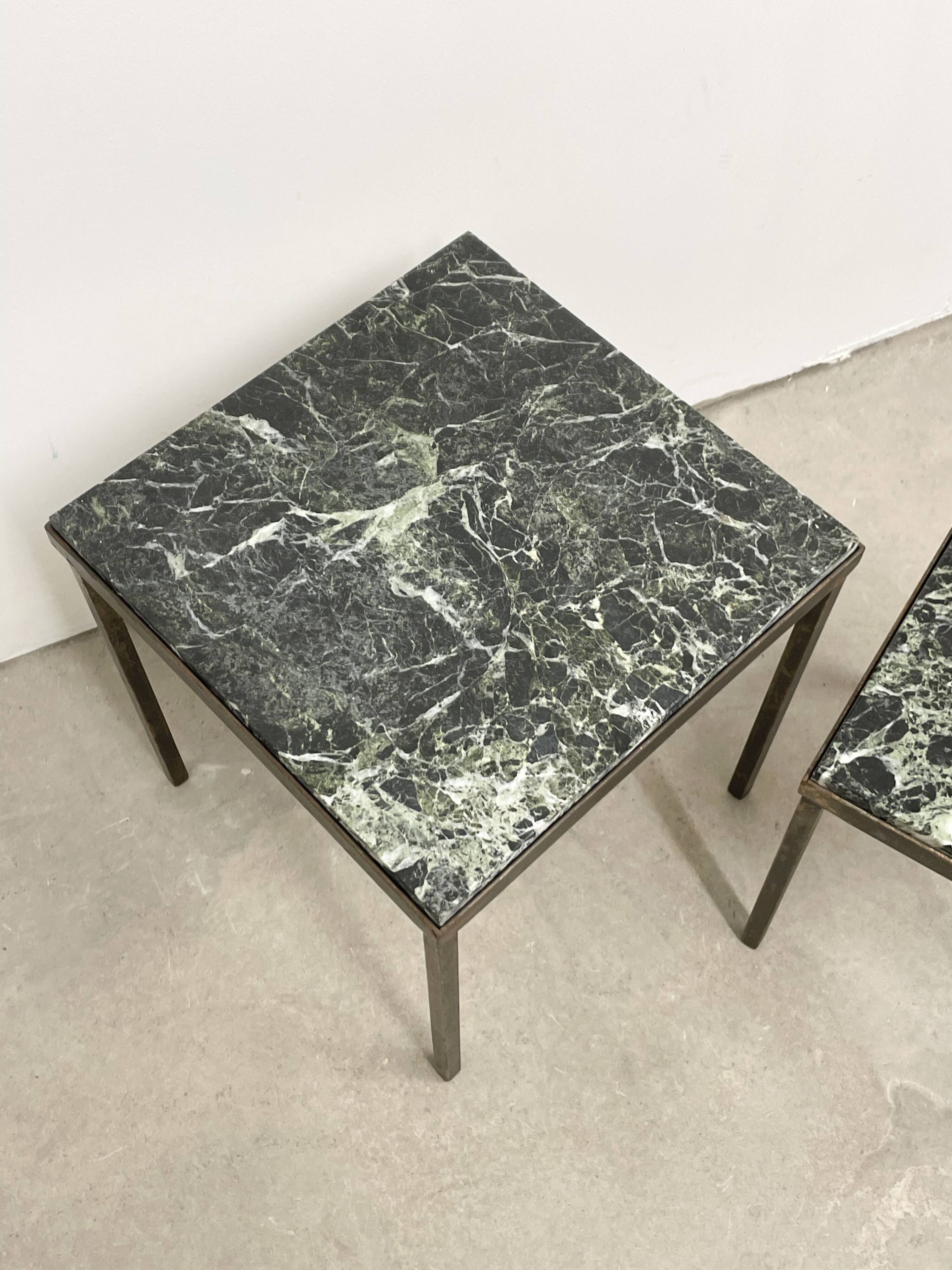 Set of nesting tables in marble