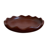 Vintage mahogany trinket bowl