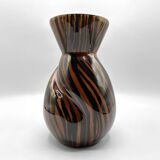 Earthenware vase • Domino collection from Sarreguemines • Vintage 60-70s