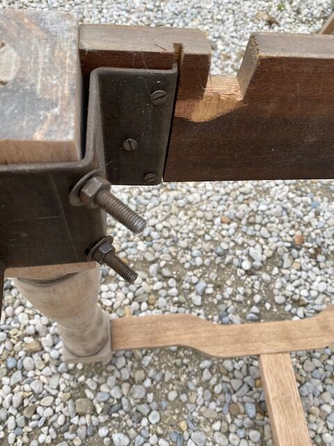 Sanded farmhouse table extension up to 2.54m