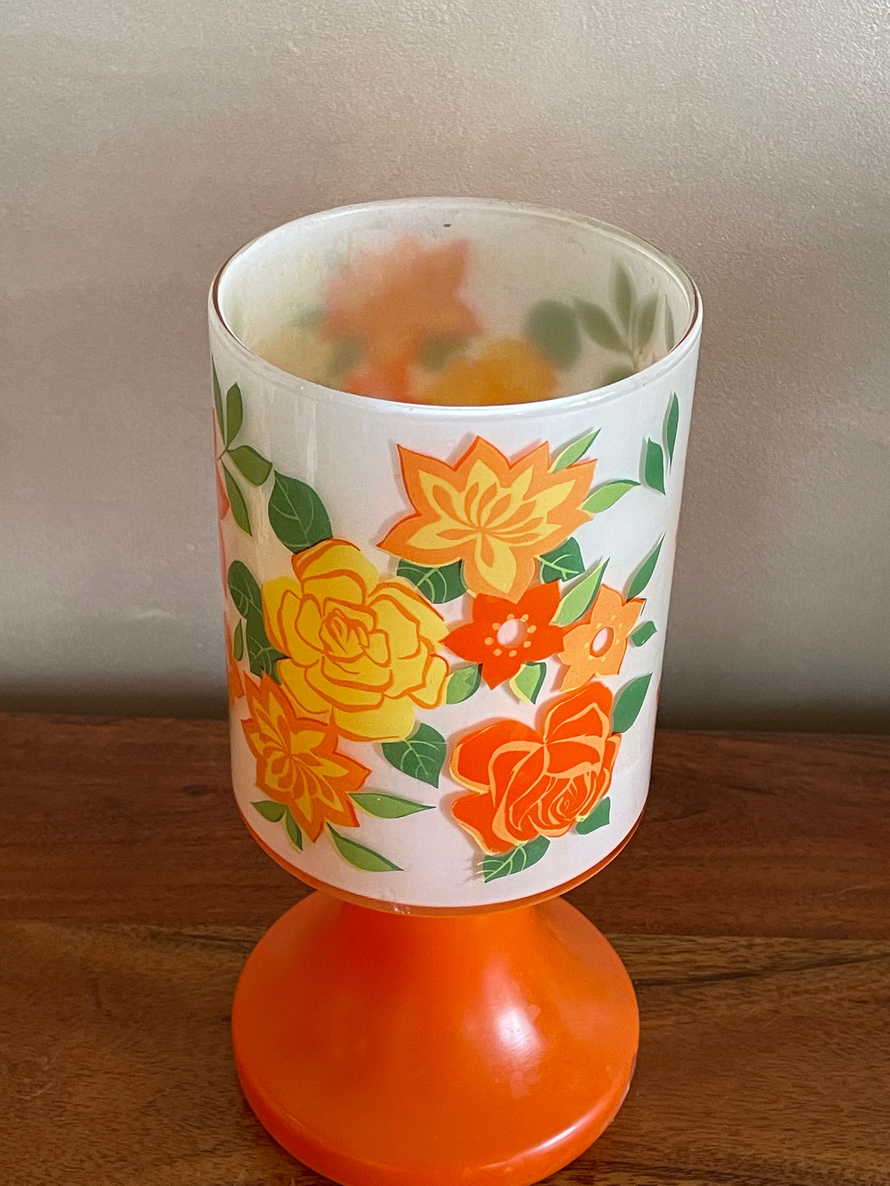 Flower glass lamp foot