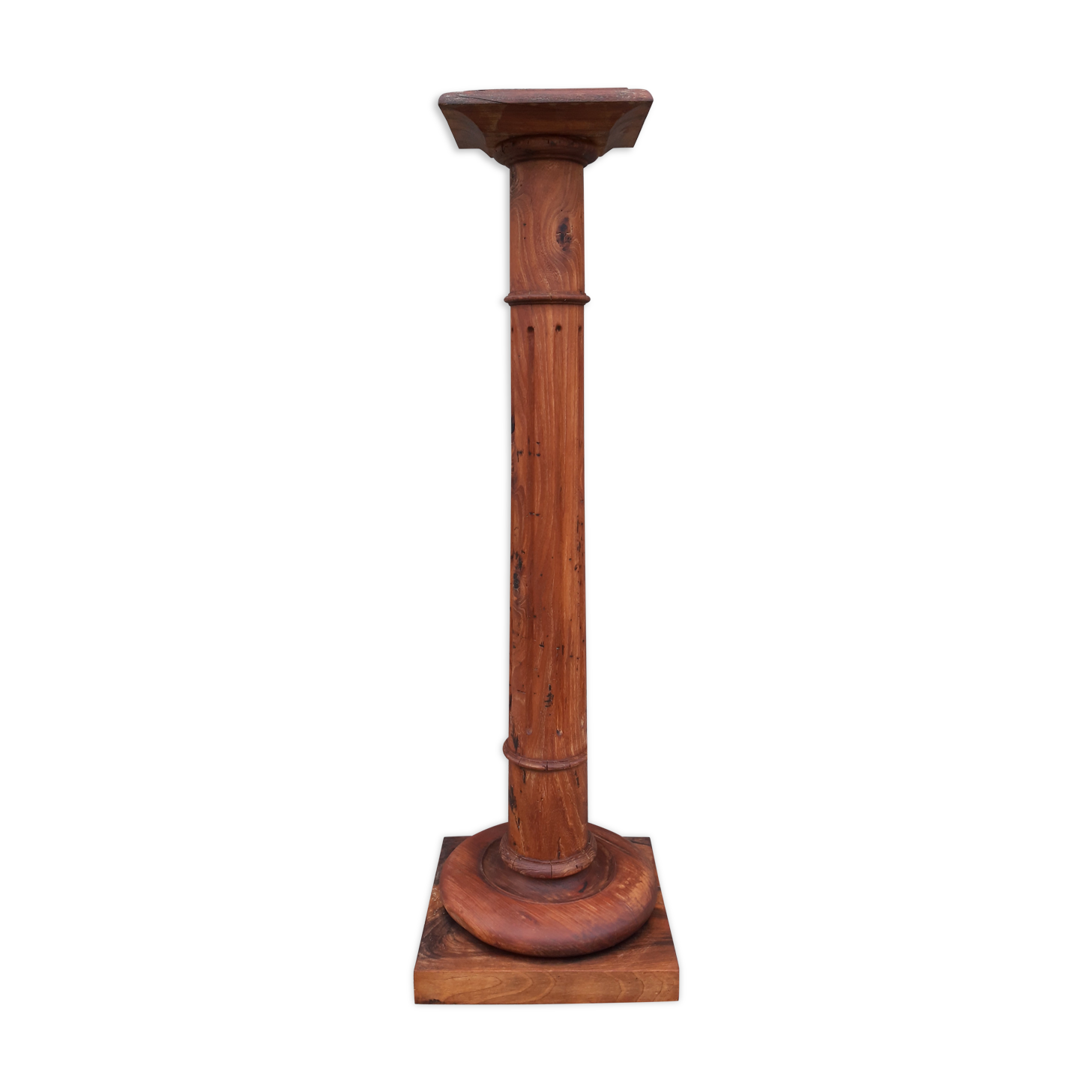 Colonne sellette en bois
