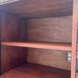 Enfilade scandinave moderniste en teck à 4 tiroirs