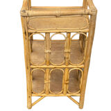 Small rattan bookcase bedside cabinet