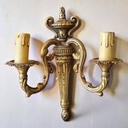 Paire d'appliques en bronze Louis XVI