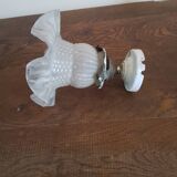 Vintage opaline tulip lamp