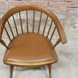 Vintage office armchair with Scandinavian style bar