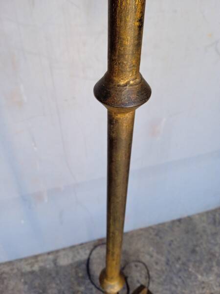 Brutalist beaten iron floor lamp ep 1940/50