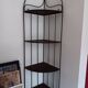 Meuble d angle en fer avec etageres