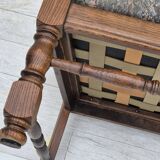 Années 1960, design danois, fauteuil à dossier haut par Regan Møbelfabrik, Aarhus, état d'origine.