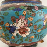 Cache-pot ancien en cloisonné, Japon, XIXe