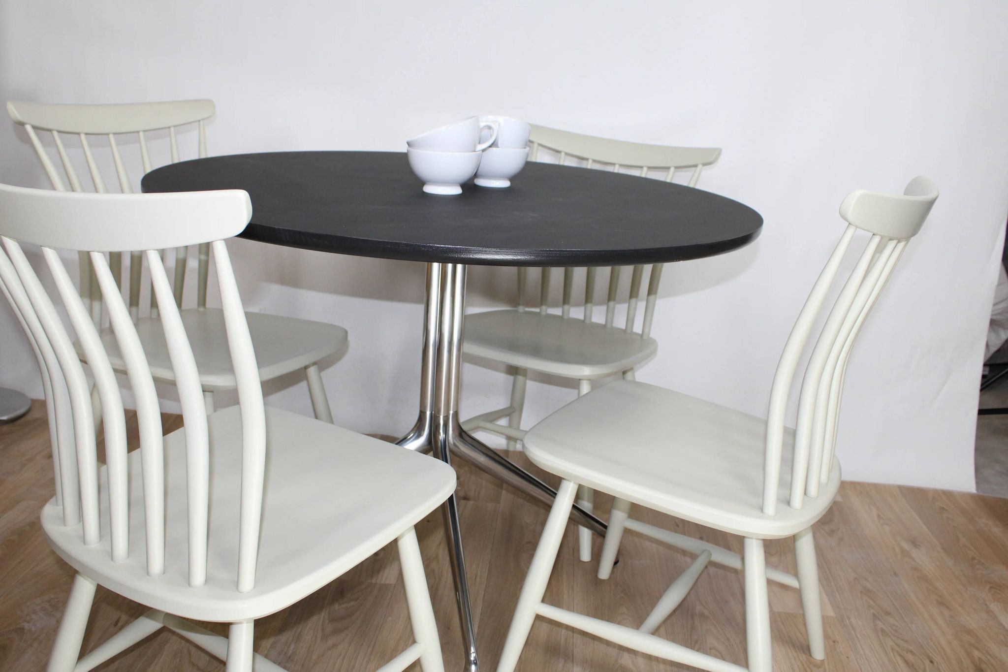 Set of 2 vintage Scandinavian Akerblom chairs in birch, Sweden, 1955.