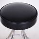 Tabouret de bar Bauhaus en chrome et cuir, années 1930