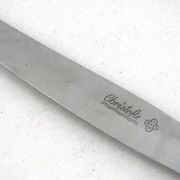 Christofle Rubans, 10 dessert knives, dessert, cheese, silver-plated metal.