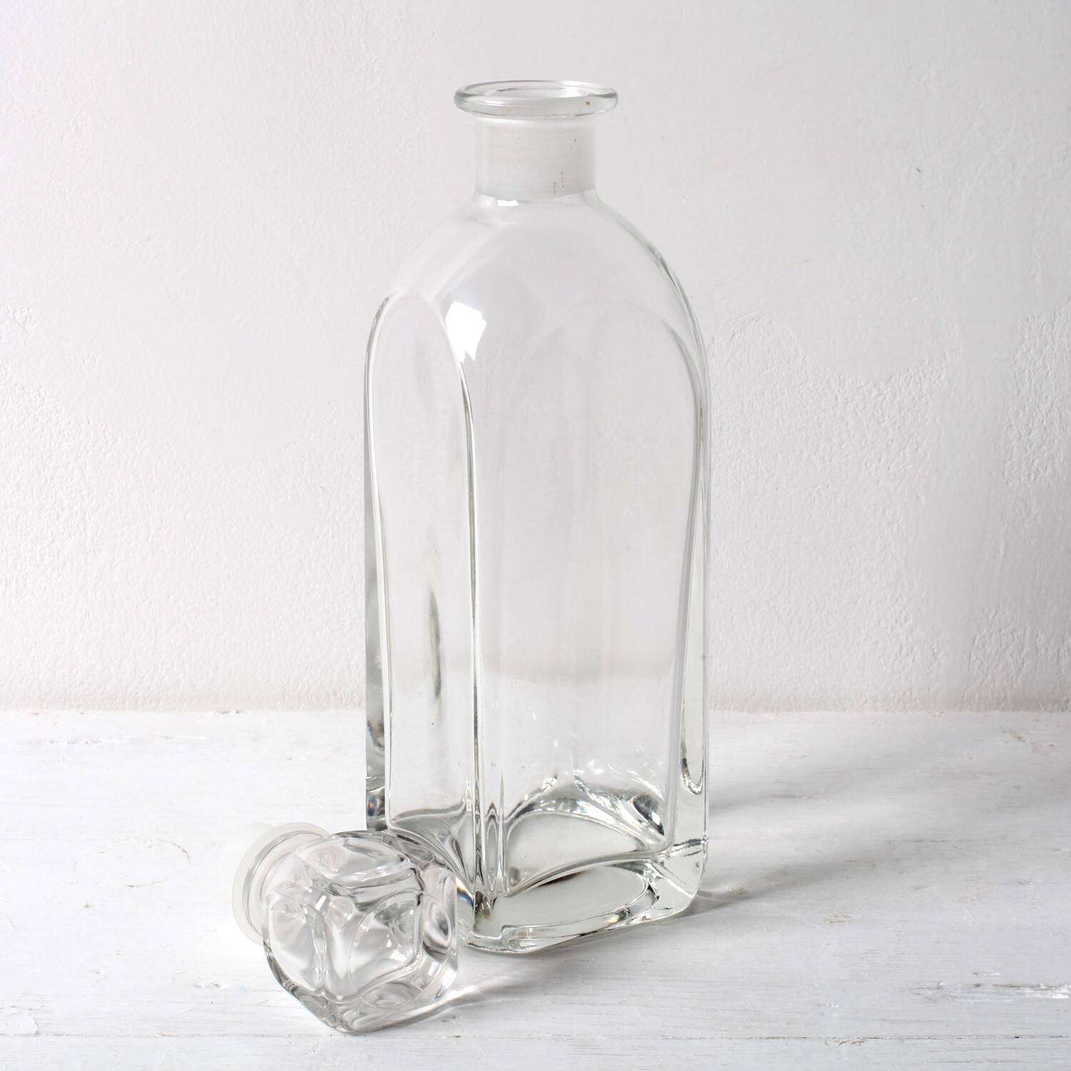Mid-Century Luigi Bormioli Crystal Whiskey Decanter with Stopper
