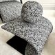 Armchair set and footrest vintage design line Roset Zen