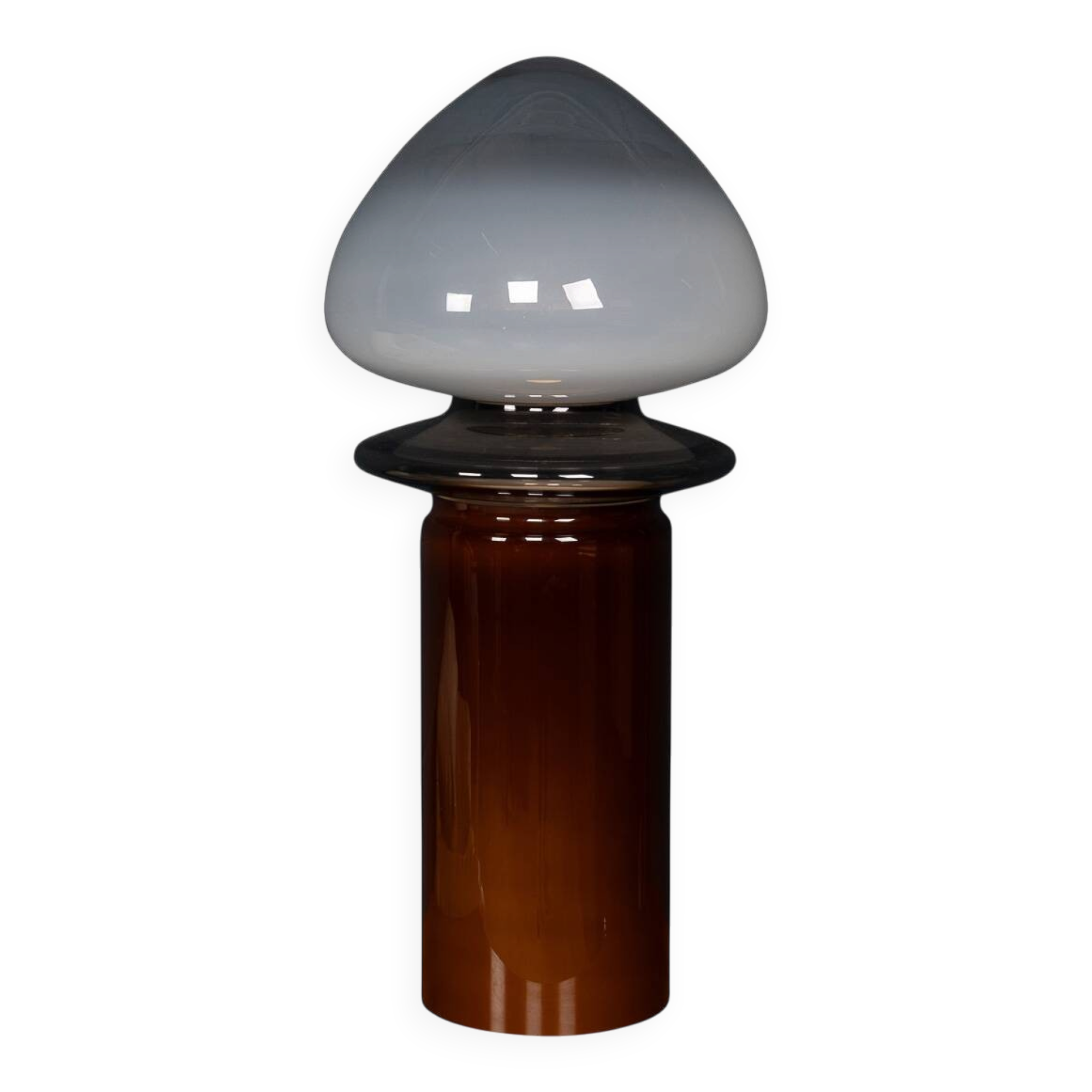 21stc italian contemporary hand-blown glass lamp, murano