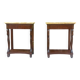 Paire de consoles de Acajou de style Empire XXème siècle