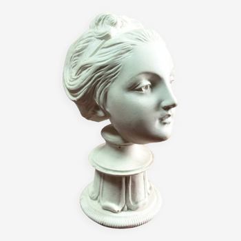 Plaster sculpture young woman with headband 1910