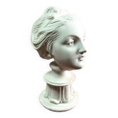 Sculpture plâtre jeune femme au bandeau 1910