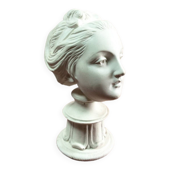 Plaster sculpture young woman with headband 1910